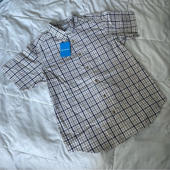 COLUMBIA Rapid Rivers II Short Sleeve Plaid Shirt BNWT - Picture 2 of 7